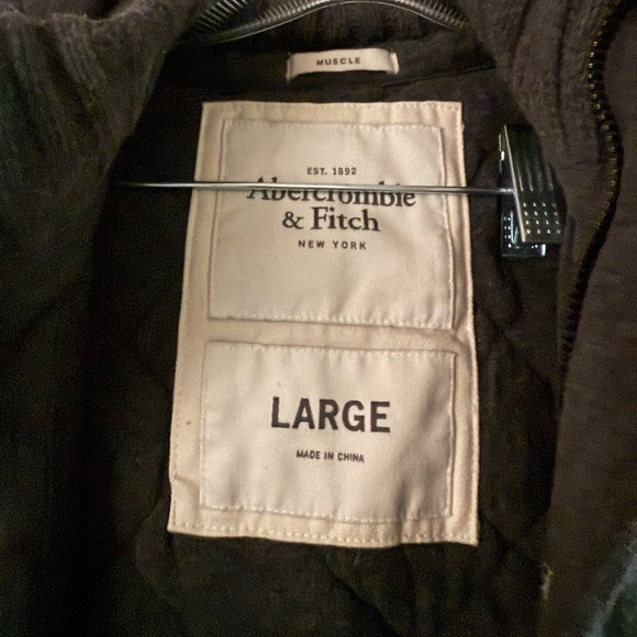 Men’s Abercrombie and Fitch Vintage Hooded Jacket SIZE L - Picture 2 of 3